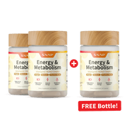 Snap Supplements Energy & Metabolism - Buy 2 Get 1 Free Black