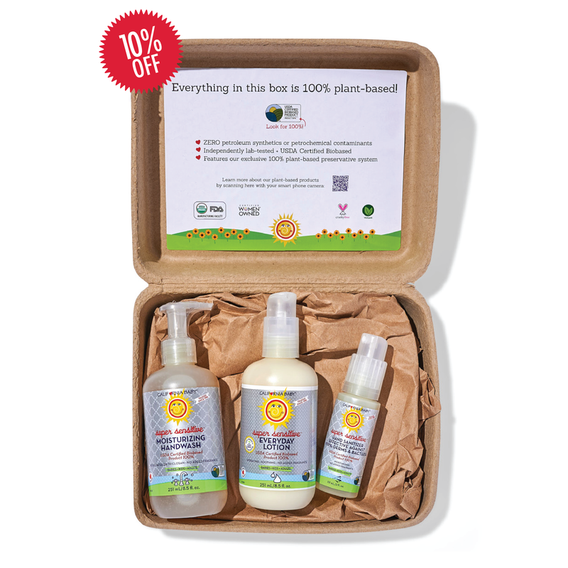 California Baby (No added fragrance)™ Soft & Clean Hands Kit Bundles White Smoke Small Sizes