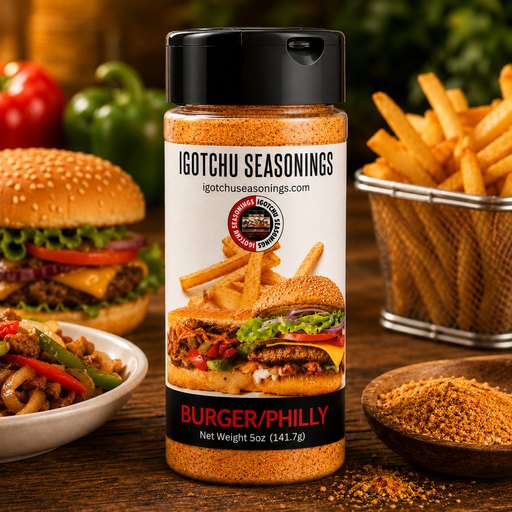 Igotchu Seasonings Igotchu Burger Philly seasoning Seasonings & Spices Black 5.5 oz,8 oz