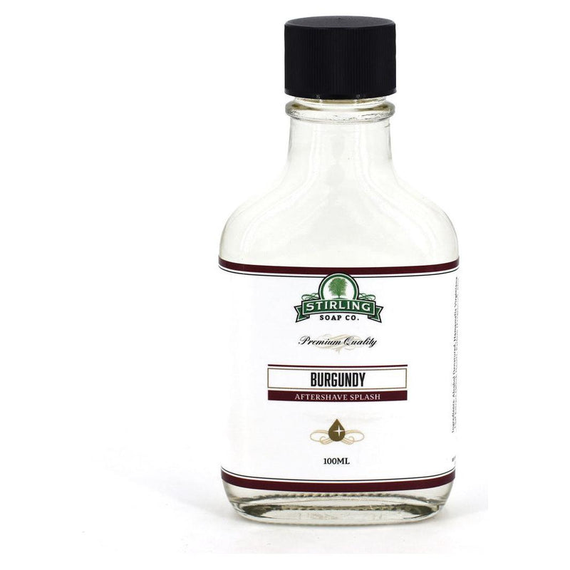 Stirling Soap Co Stirling Soap Co. Burgundy Shaving Collection Shaving Set Dark Slate Gray Aftershave 3.3oz