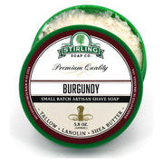 Stirling Soap Co Stirling Soap Co. Burgundy Shaving Collection Shaving Set Light Gray Shaving Soap 5.8oz