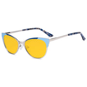 eyekeeper.com Cat-eye Anti-reflective Blue Light Eyeglasses LX19033-BB90 Eyeglasses Gold Silver / without magnification