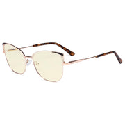 eyekeeper.com Stylish Classic Blue Light Filter Eyeglasses LX19032-BB40 Eyeglasses Antique White Gold / without magnification