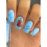 UberChic Beauty Butterflies Stamping Plate Rosy Brown