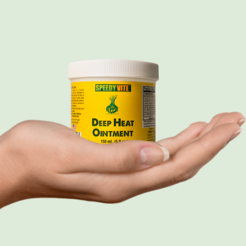 SpeedyVite® Deep Heat Muscle Ointment (5 oz) | Menthol, Arnica & Cayenne | SpeedyVite® Topical Light Gray 1x 5oz,CASE OF 6x 5oz