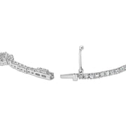 Bids.com 14K White Gold 1 1/2 Cttw Diamond Heart Station Strand Bracelet (H-I Color, I1-I2 Clarity) - 7.5 Inches Bracelets White Smoke White.Gold / 7.5