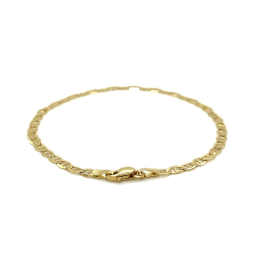 Bids.com 3.2mm 10k Yellow Gold Mariner Link Anklet Accessories White Smoke 10 / Yellow Gold