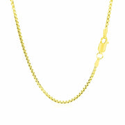 Bids.com 14k Yellow Gold Round Box Chain 1.7mm Necklaces White Smoke 16 / Yellow Gold,18 / Yellow Gold,20 / Yellow Gold,24 / Yellow Gold