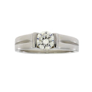 Bids.com Cubic Zirconium  Sterling Silver Rings White Smoke 8.0