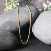 Bids.com Diamond Cut Fancy Links Pendant Chain in 14k Yellow Gold (1.5mm) Necklaces Light Gray 18 / Yellow Gold,20 / Yellow Gold,22 / Yellow Gold