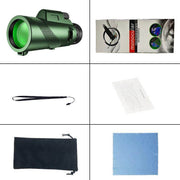 SmartPursue™ Handheld monocular telescope Mini Binoculars White Smoke Green standard configuration / 80x100