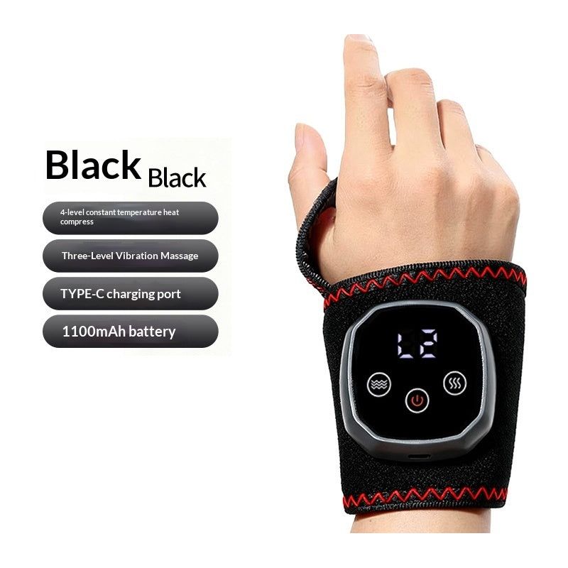🦶 Electric Ankle Brace – Adjustable Hot Compress & Vibration Massage Support