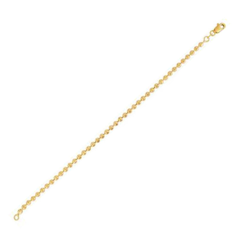Bids.com Moon Cut Bead Chain Bracelet in 14k Yellow Gold  (3.00 mm) Bracelets White Smoke 7 / Yellow Gold
