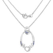 Bids.com 0.18 Carat Genuine Tanzanite .925 Sterling Silver Pendant Pendants White Smoke