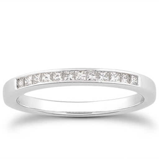 Bids.com 14k White Gold Channel Set Princess Diamond Wedding Ring Band Rings White Smoke 4 / White Gold,4.5 / White Gold,5 / White Gold,5.5 / White Gold,6 / White Gold,6.5 / White Gold,7 / White Gold,7.5 / White Gold,8 / White Gold,8.5 / White Gold,9 / White Gold