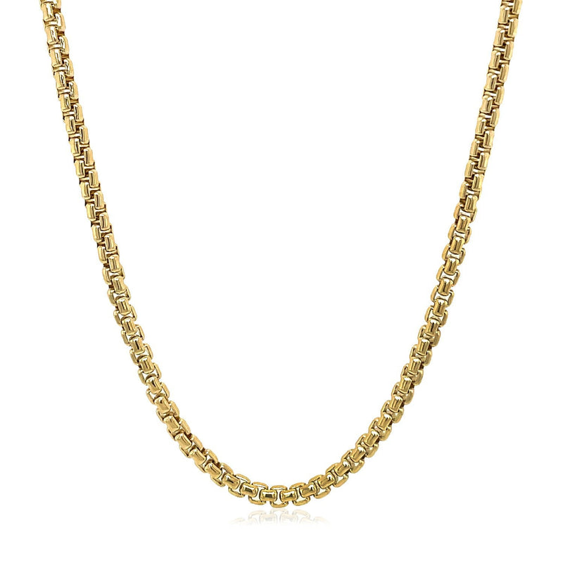 Bids.com 14k Yellow Gold Solid Round Box Chain 2.5 mm Necklaces White Smoke 16 / Yellow Gold,18 / Yellow Gold,20 / Yellow Gold,24 / Yellow Gold