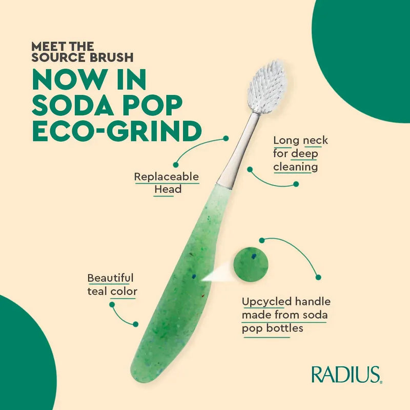 Radius Radius Source Brush Soft Replaceable Head Toothbrush (Assorted Colors) Toothbrush Antique White