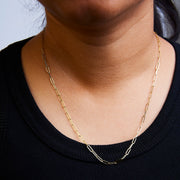 Bids.com Solid 14K Yellow Gold 2.5mm Paperclip Chain Necklace Unisex 18" Inches Necklaces Black Yellow.Gold / 18,White.Gold / 18