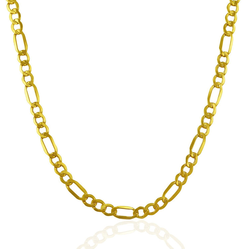 Bids.com 4.6mm 10k Yellow Gold Lite Figaro Chain Necklaces White Smoke 18 / Yellow Gold,20 / Yellow Gold,24 / Yellow Gold,One / Yellow Gold