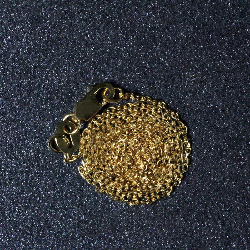 Bids.com 14k Yellow Gold Diamond Cut Cable Link Chain 0.8mm Necklaces Dark Slate Gray 16 / Yellow Gold,18 / Yellow Gold,20 / Yellow Gold,One / Yellow Gold