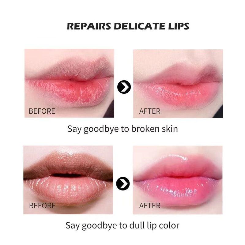 EpiLynx Color-Changing Flower Lip Gloss – Vegan, Gluten-Free, Hydrating Lip Balm Light Pink pink flower #1,rose flower #2,red flower #3,yellow flower #4,green flower #5,purple flower #6