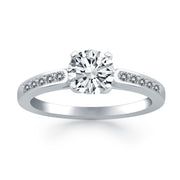Bids.com 14k White Gold Diamond Channel Cathedral Engagement Ring Rings White Smoke 4 / White Gold,4.5 / White Gold,5 / White Gold,5.5 / White Gold,6 / White Gold,6.5 / White Gold,7 / White Gold,7.5 / White Gold,8 / White Gold,8.5 / White Gold,9 / White Gold
