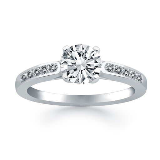 Bids.com 14k White Gold Diamond Channel Cathedral Engagement Ring Rings White Smoke 4 / White Gold,4.5 / White Gold,5 / White Gold,5.5 / White Gold,6 / White Gold,6.5 / White Gold,7 / White Gold,7.5 / White Gold,8 / White Gold,8.5 / White Gold,9 / White Gold