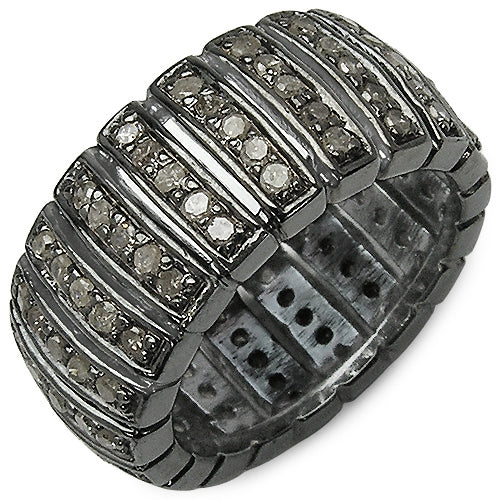 Bids.com 1.25 Carat Genuine TLB Diamond .925 Sterling Silver Ring Rings White Smoke size 7.00,size 6.00,size 8.00,size 9.00