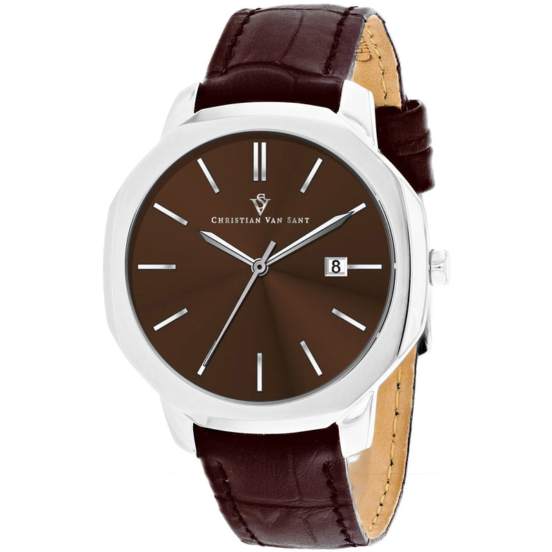 Bids.com Christian Van Sant Men's Octavius Slim Watches White Smoke