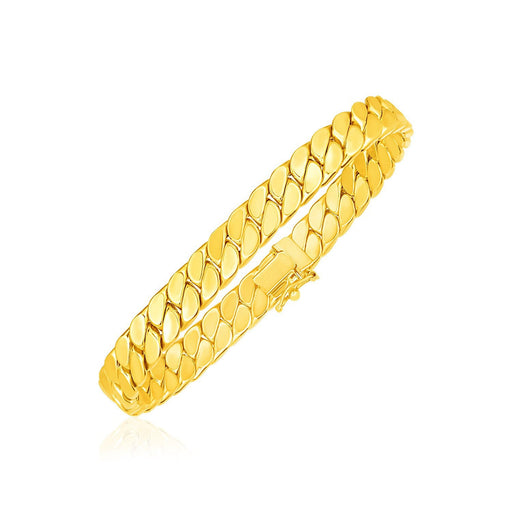 Bids.com 14k Yellow Gold 8 inch Mens Curb Chain Bracelet Bracelets White Smoke 7.25 / Yellow Gold,8 / Yellow Gold