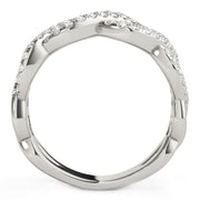 Bids.com Diamond Studded Interlocking Waves Ring in 14k White Gold (5/8 cttw) Rings White Smoke 3 / White Gold,3.5 / White Gold,4 / White Gold,4.5 / White Gold,5 / White Gold,5.5 / White Gold,6 / White Gold,6.5 / White Gold,7 / White Gold,7.5 / White Gold,8 / White Gold,8.5 / White Gold,9 / White Gold
