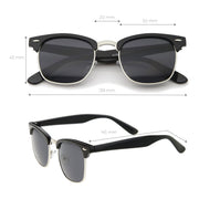 zeroUV Classic Square Neutral Colored Lenses Horn Rimmed Sunglasses C771 Sunglasses White Smoke Black Silver / Smoke,Black Gold / Smoke,Tortoise Gold / Smoke,Tortoise Gold / Amber,Black Gold / Lavender,Matte Black Gold / Green,Shiny Black Gold / Green,Tortoise Gold / Green,Black Black / Brown