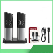 SmartPursue™ Kitchen Ceramic Pepper Electric Grinder Spice Grinders White Smoke 2sets / USB