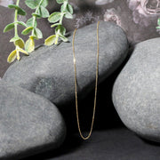 Bids.com 14k Yellow Gold Diamond Cut Cable Link Chain 0.7mm Necklaces Black 16 / Yellow Gold,18 / Yellow Gold,20 / Yellow Gold