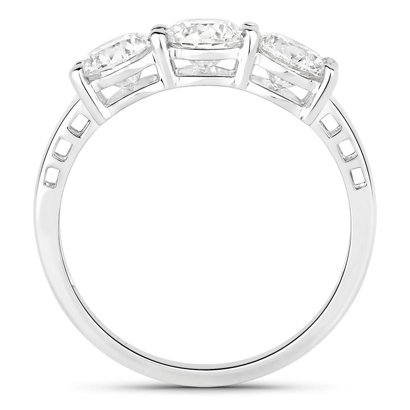 Bids.com 1.50 Carat Genuine Lab Grown Diamond 14K White Gold Ring Rings White Smoke size 6.00,size 7.00,size 8.00