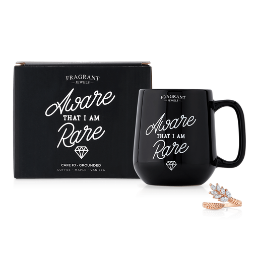 Fragrant Jewels Cafe FJ: Grounded - Aware That I am Rare - Jewel Candle Jewel Candle White Smoke Ring / 5,Ring / 6,Ring / 7,Ring / 8,Ring / 9,Ring / 10