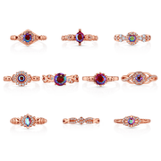 Fragrant Jewels Cafe FJ: Peppermint Twist - Look at Me - Jewel Candle Jewel Candle White Smoke Ring / 5,Ring / 6,Ring / 7,Ring / 8,Ring / 9,Ring / 10
