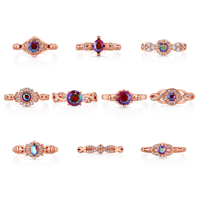 Fragrant Jewels Cafe FJ: Peppermint Twist - Look at Me - Jewel Candle Jewel Candle White Smoke Ring / 5,Ring / 6,Ring / 7,Ring / 8,Ring / 9,Ring / 10