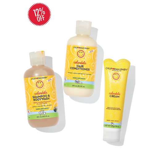 California Baby Calendula™ Soothing Bath Essentials Bundles White Smoke small sizes