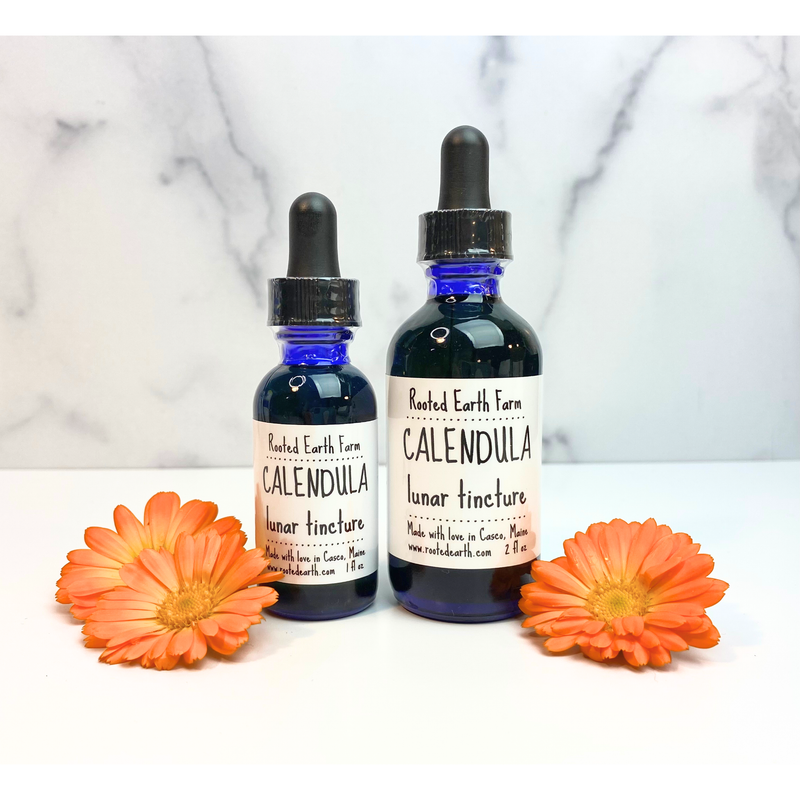 Rooted Earth Farm + Apothecary Calendula Tincture Tinctures + Capsules Beige 1 oz,2 oz