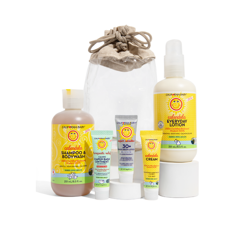 California Baby Calendula™ Newborn Tote Gifts & Totes White Smoke