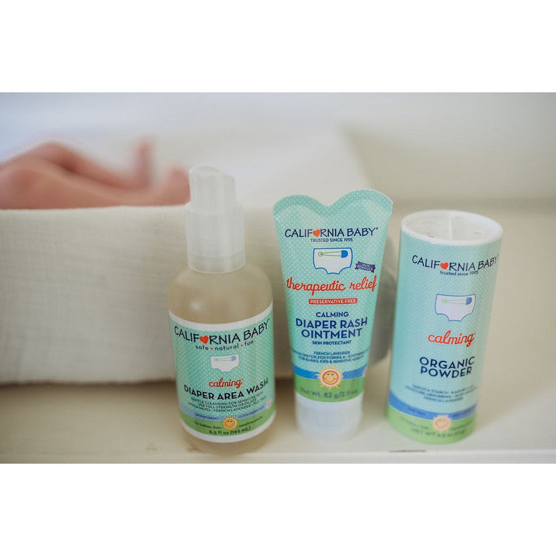 California Baby Calming™ 3-Step Diaper Care Kit Diaper Dark Gray