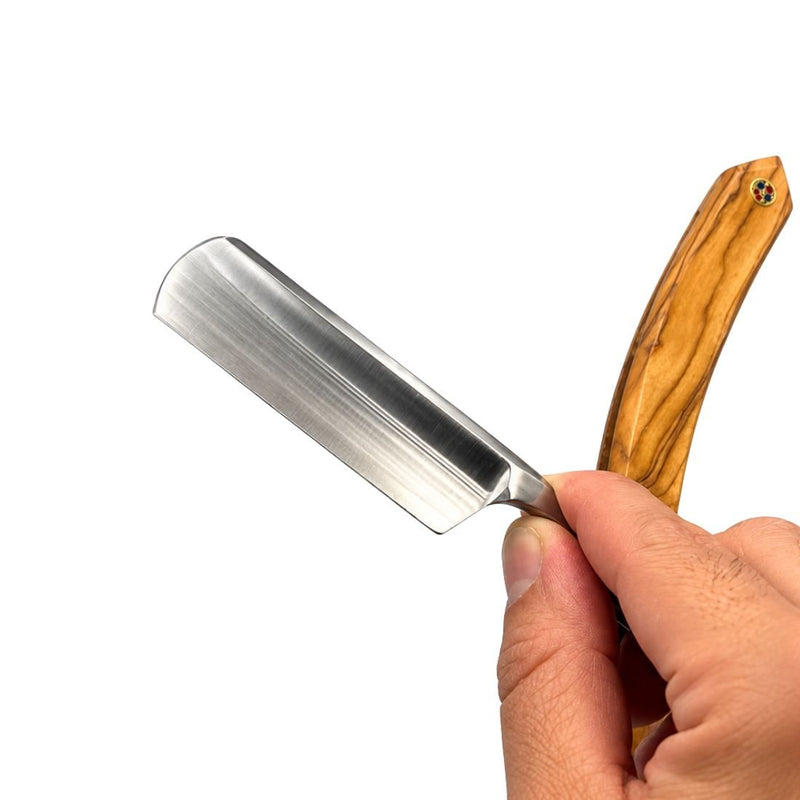 Shave Essentials Camelback Edge Straight Razor Razors & Razor Blades White Smoke
