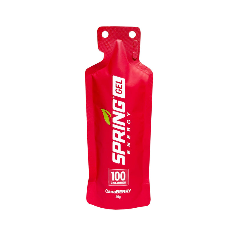 myspringenergy Strawberry Smoothie Gel (Vegan) 100 Kcal- Canaberry Gel Firebrick 1 qty