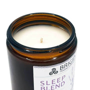 Brigid Trading Company Sleep Blend Soy Wax Candle - Lavender, Chamomile, and Vanilla Aromatherapy Candle White Smoke 7oz amber jar,3oz pewter tin