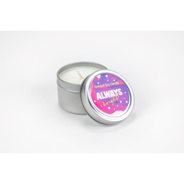 Lizush Trio of Tin Soy Candle - Scented with Bergamot and Lavender Essential oils Lavender