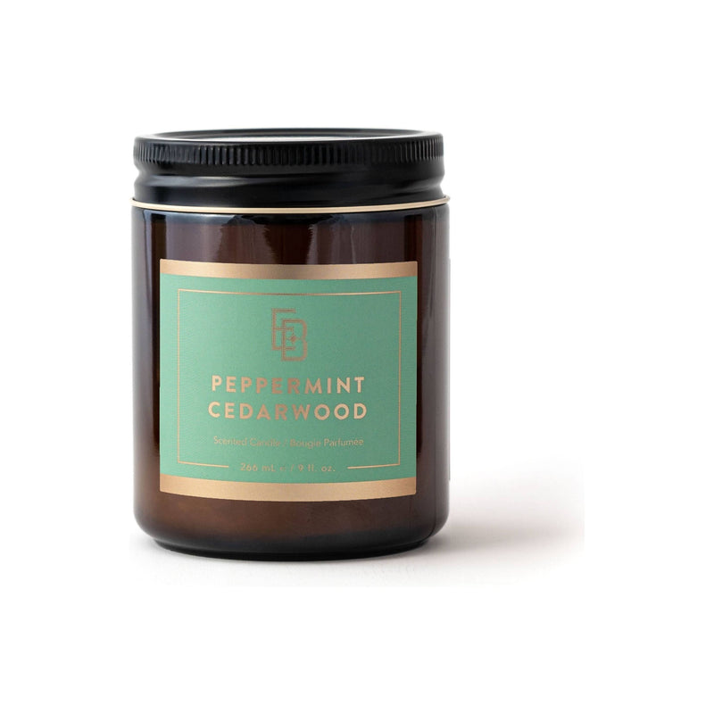 Educated Beards Educated Beards Peppermint & Cedarwood Scented Candle 9 fl.oz Scented Candle Dark Slate Gray