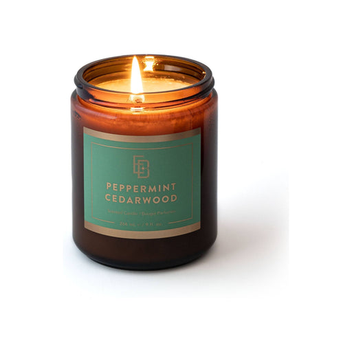 Educated Beards Educated Beards Peppermint & Cedarwood Scented Candle 9 fl.oz Scented Candle Light Gray