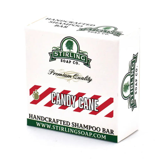 Stirling Soap Co. Stirling Soap Co. Candy Cane Shampoo Bar 3.8 Oz Shampoo Bar White Smoke