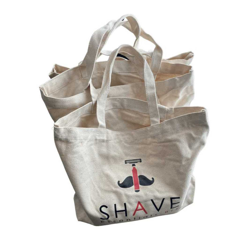 Shave Essentials Canvas Tote Bag Bag White Smoke